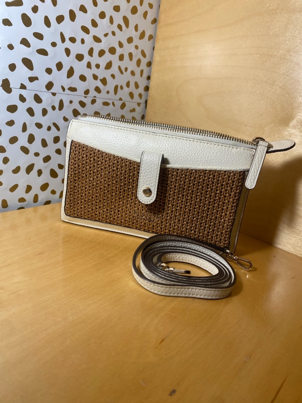Kate spade Jackson straw small tab crossbody